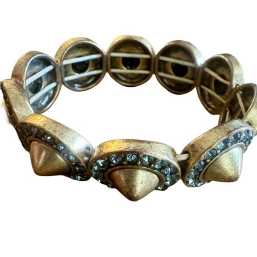 J. Crew Gold and Black Crystal Bracelet